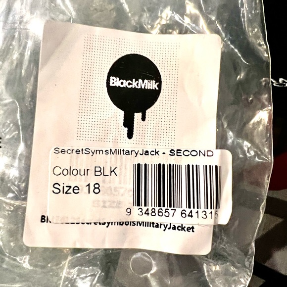 NWT BLACKMILK Secret Symbols Miltary Jacket - Picture 5 of 6